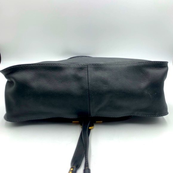 Auth Chloe Black Marcie Medium Satchel Preloved Excellent - Picture 4 of 16